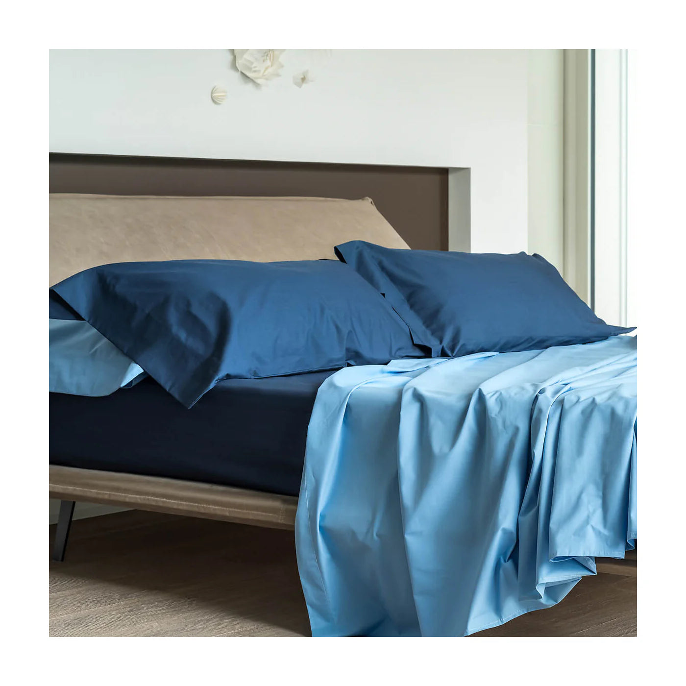 POPUP - Lenzuola Sopra Percalle Cotone Made in Italy Letto Moreali Tessile Casa