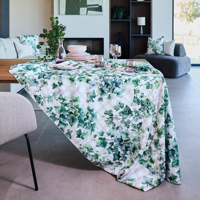 Tovaglia Antimacchia Morbida Stampata GIARDINO SEGRETO Cucina Maison Sucrée Quadrata 4 Posti 155x155 Multicolor