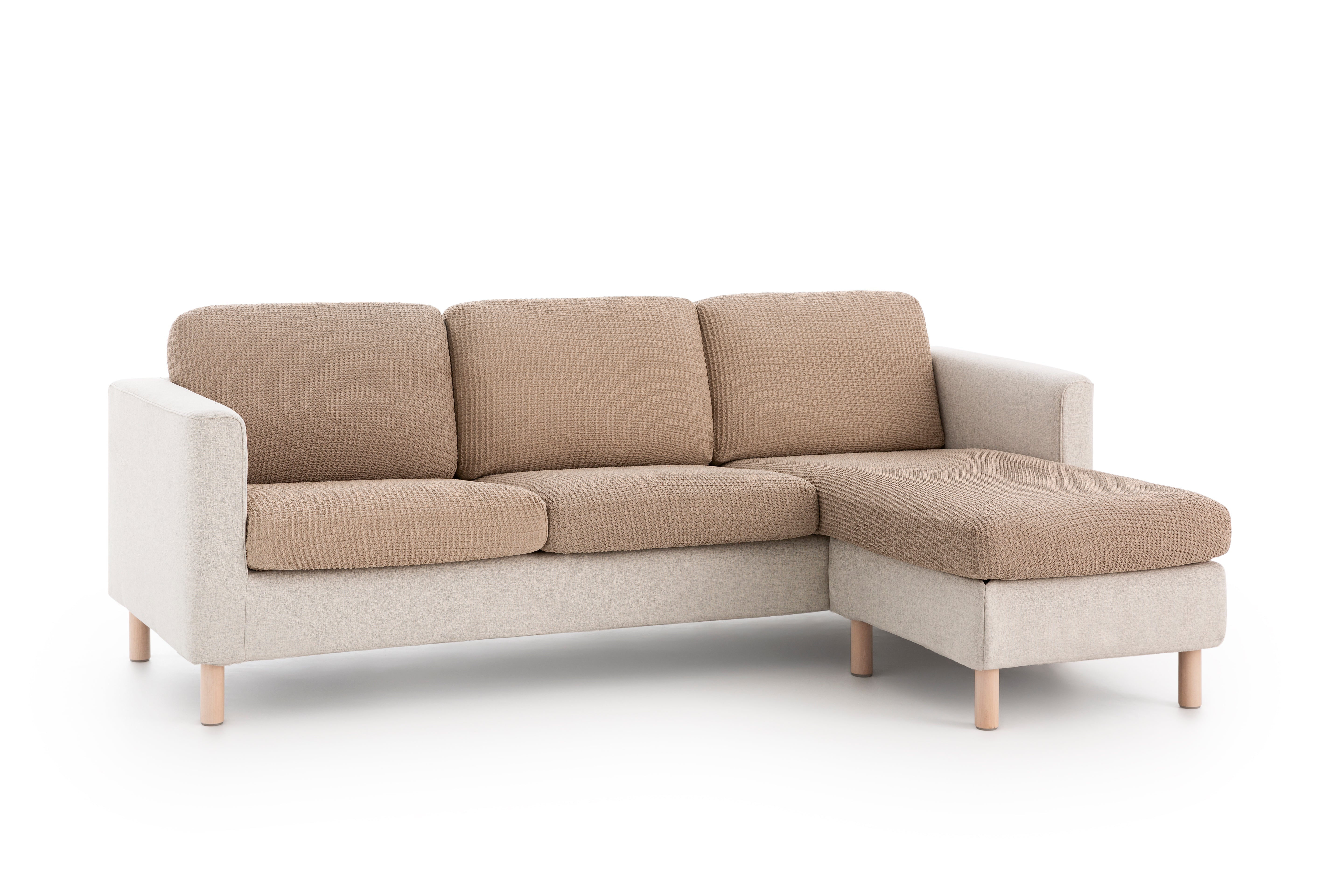 Copricuscino Nido D'ape Multi-Stretch Soggiorno Belmarti S / 50-85 x 45-65 Tortora