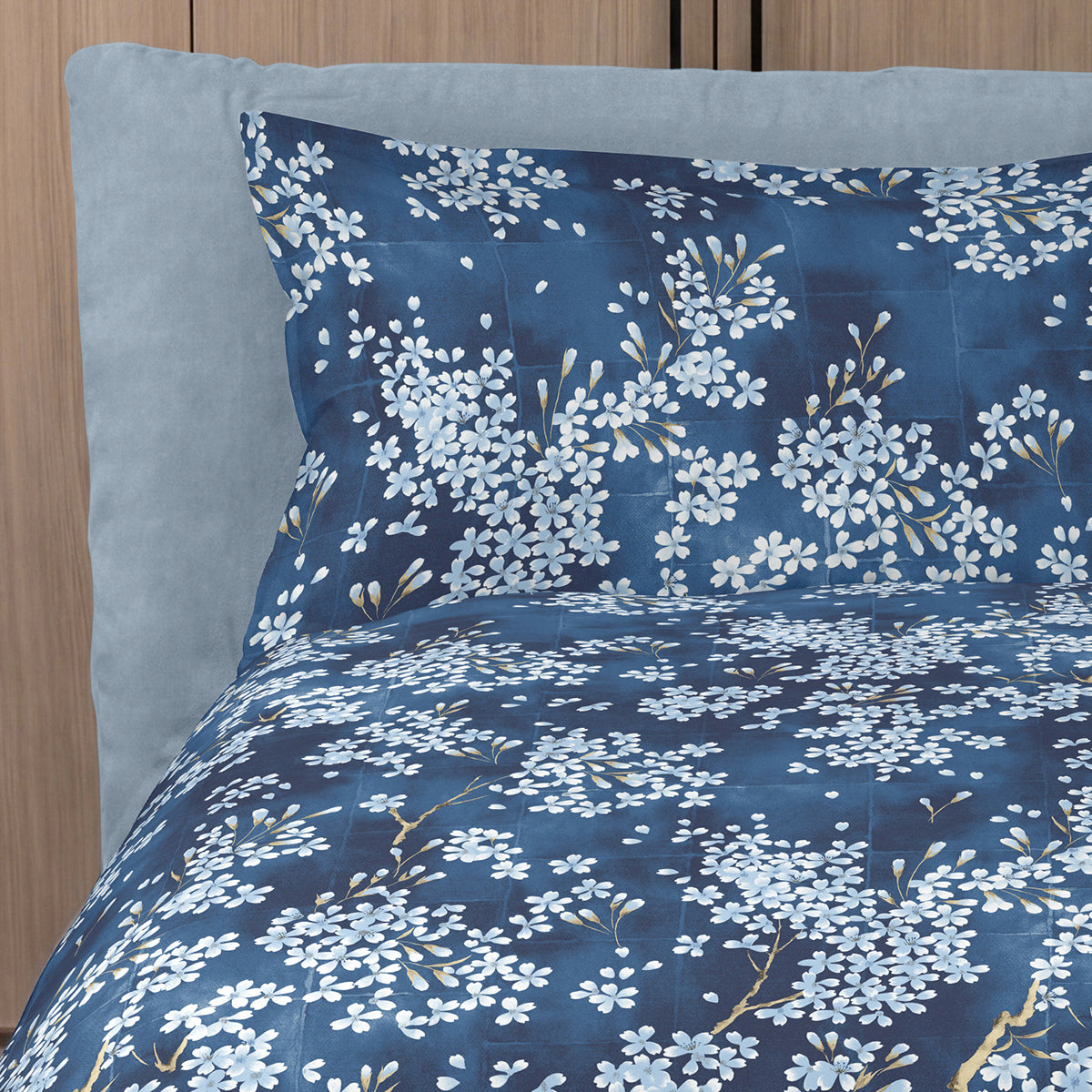 Parure Copripiumino Percalle KIMONO Letto Fazzini