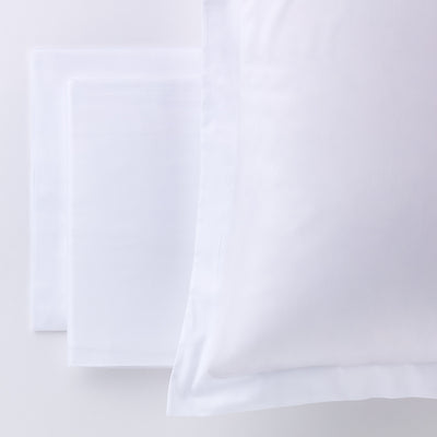 Completo Lenzuola Raso 300TC CHARME Letto Moreali Tessile Casa Matrimoniale Bianco