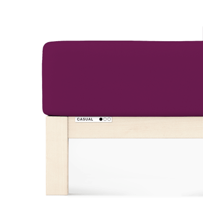 Sotto con Angoli in Jersey Cotone CASUAL Materasso Moreali Tessile Casa XL - Matrimoniale King | da 170x190 a 200x200 Vinaccia 542