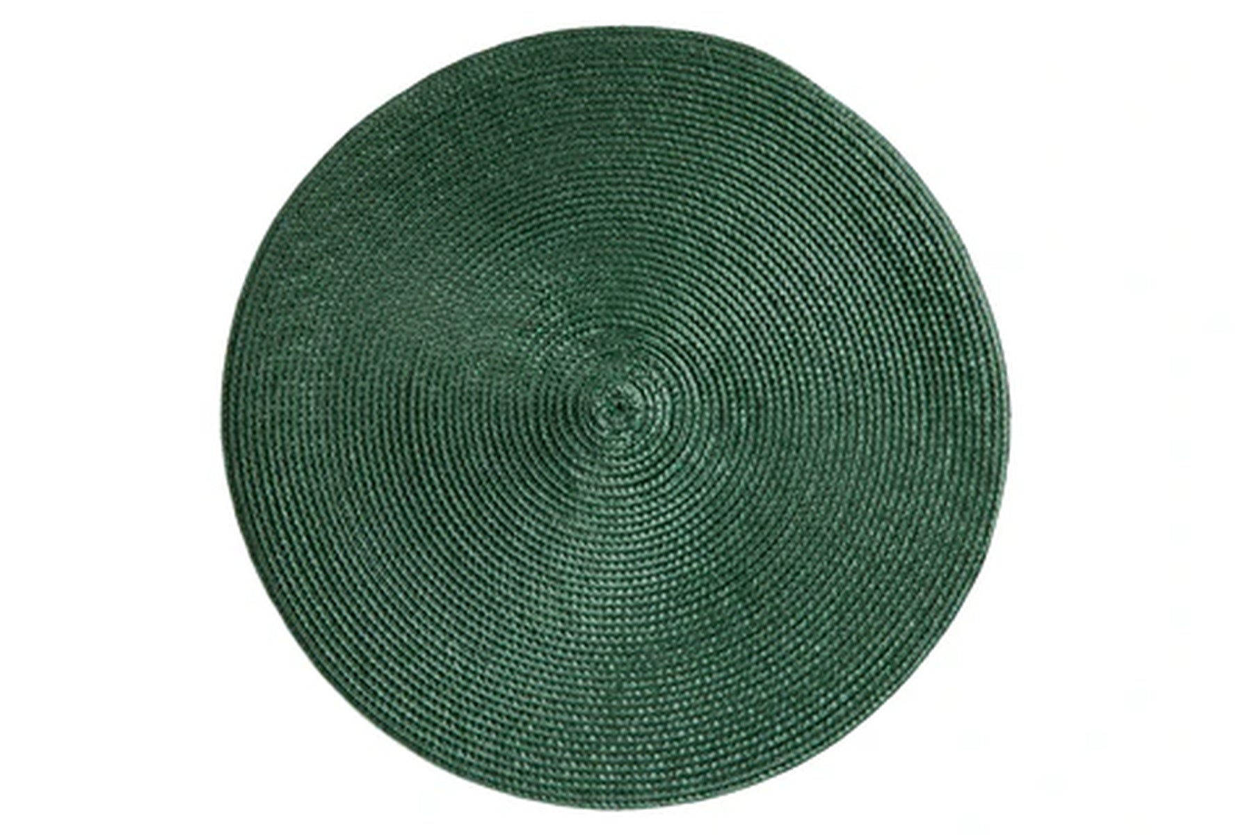 Set 4 Sottopiatti INTRECCIO Accessorio Moreali Tessile Casa Diametro 38 Verde Scuro