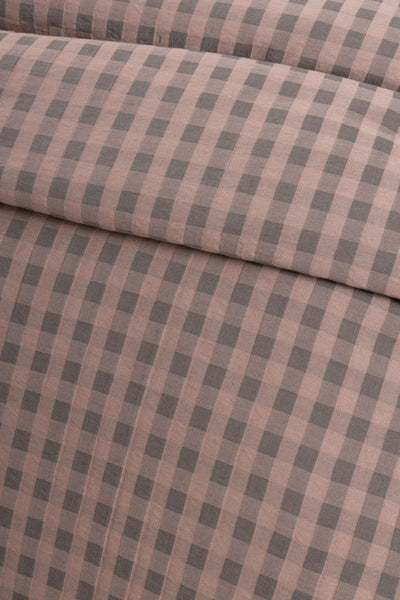 Parure Copripiumino Tinto Filo QUADRETTI Letto Sisu