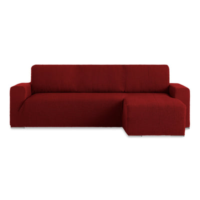 Copridivano Chaise Longue Bracciolo Corto Soggiorno Belmarti Destra Rosso Scuro