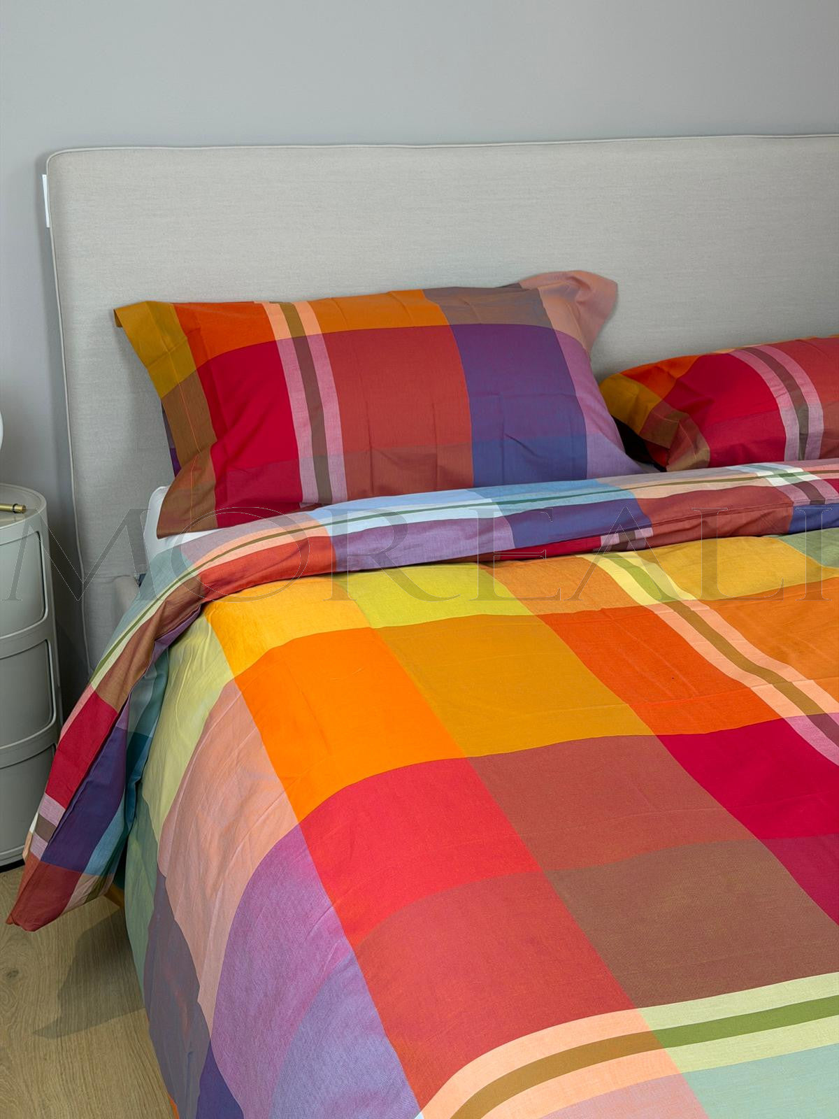 Parure Copripiumino Tinto Filo BOSSI Parrot Letto Bossi
