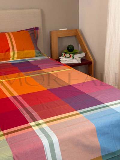 Parure Lenzuola BOSSI Parrot Letto Bossi Matrimoniale Tinto Filo