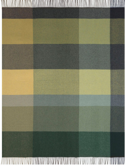 Plaid Cachemire Quadri Palette Soggiorno Borbo 130 x 170 Green
