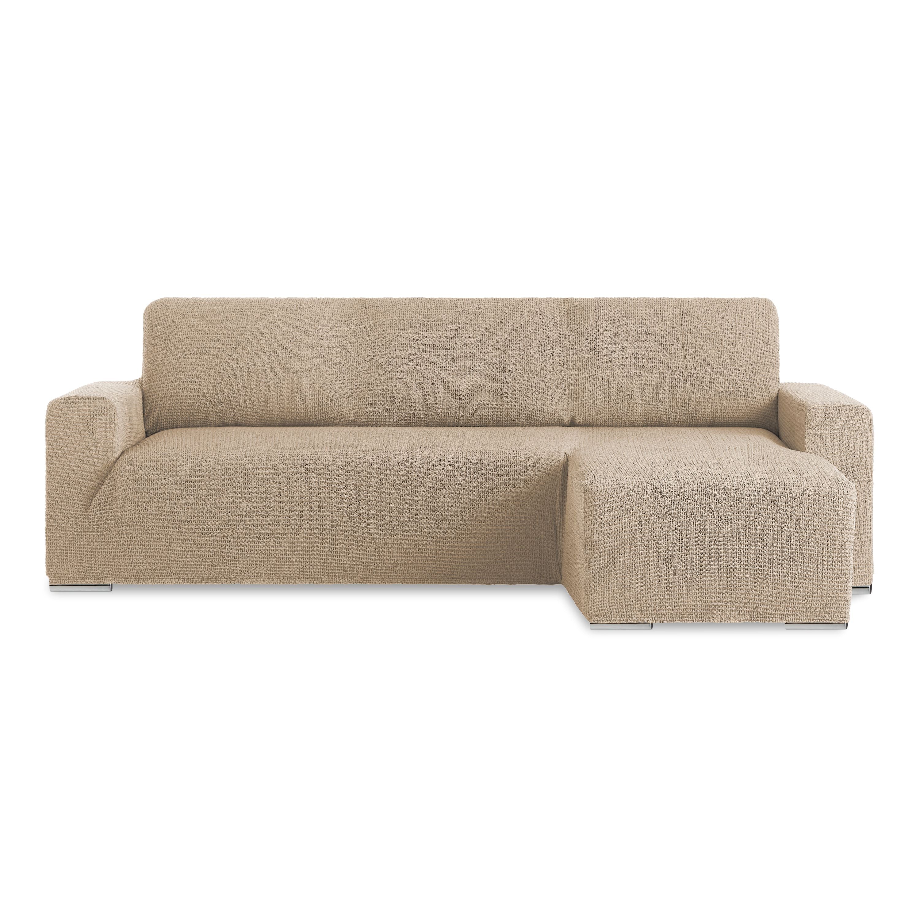 Copridivano Chaise Longue Bracciolo Corto Soggiorno Belmarti Destra Tortora