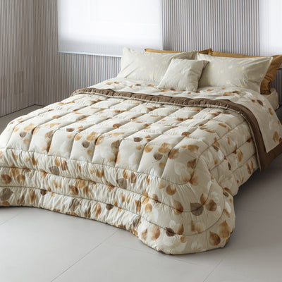 Trapunta Double Soft Peach Skin LES UNIQUES 2622 Letto Cogal 260 x 270 Cognac