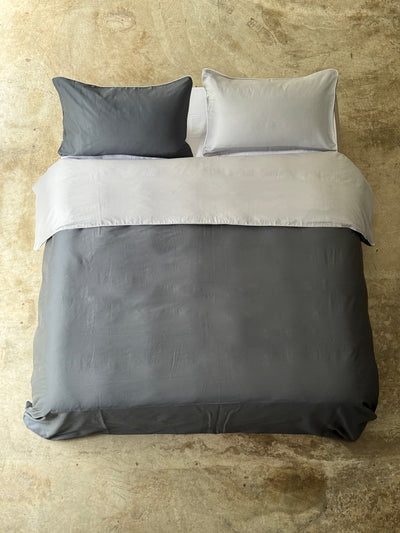 Parure Copripiumino Raso di Cotone Double Letto Moreali Tessile Casa
