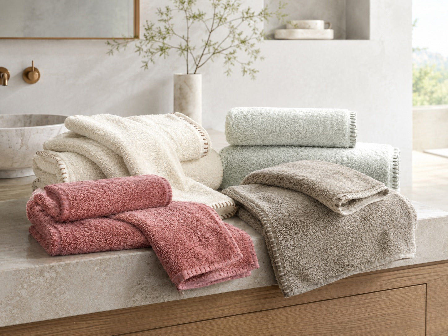 Set Asciugamani Ricamato SIVIGLIA Bagno Galizzi