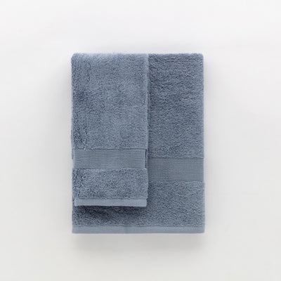 Set Asciugamani BORDURA Bagno Moreali Tessile Casa 60 x 110 / 40 x 60 Azzurro