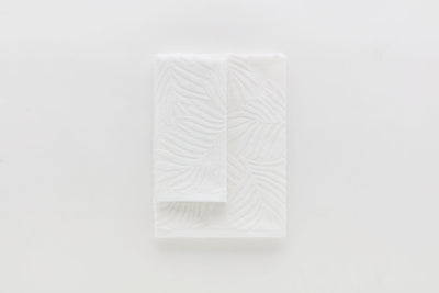 Set Asciugamani Jacquard Sapphiere Bagno Riviera 60 x 100 / 40 x 60 Bianco