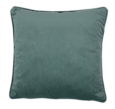 Fodera Cuscino Arredo Piping VELLUTO Made in Italy Soggiorno Moreali Tessile Casa 50 x 50 Verde Salvia 56