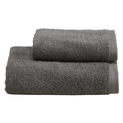 Set Asciugamani Soft CAREZZA Bagno Moreali Tessile Casa 60 x 110 / 40 x 60 Antracite
