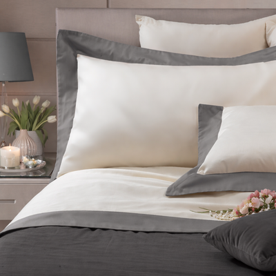 Parure Lenzuola Bordo Raso LUXURY Letto Moreali Tessile Casa