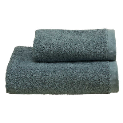 Set Asciugamani Soft CAREZZA Bagno Moreali Tessile Casa 60 x 110 / 40 x 60 Ottanio