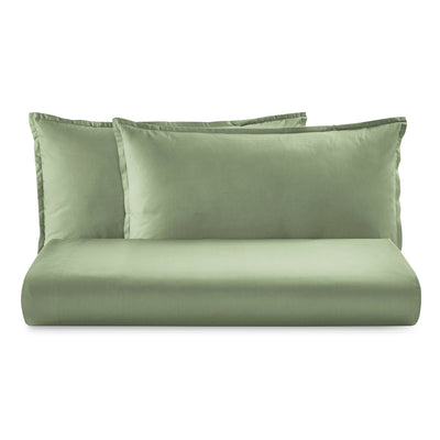 Parure Lenzuola Percalle 200TC Eterno Letto Moreali Tessile Casa Matrimoniale Verde