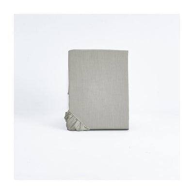 Sotto con Angoli Raso di Cotone Made in Italy Letto Moreali Tessile Casa Matrimoniale 160/180 x 200 Grigio Perla