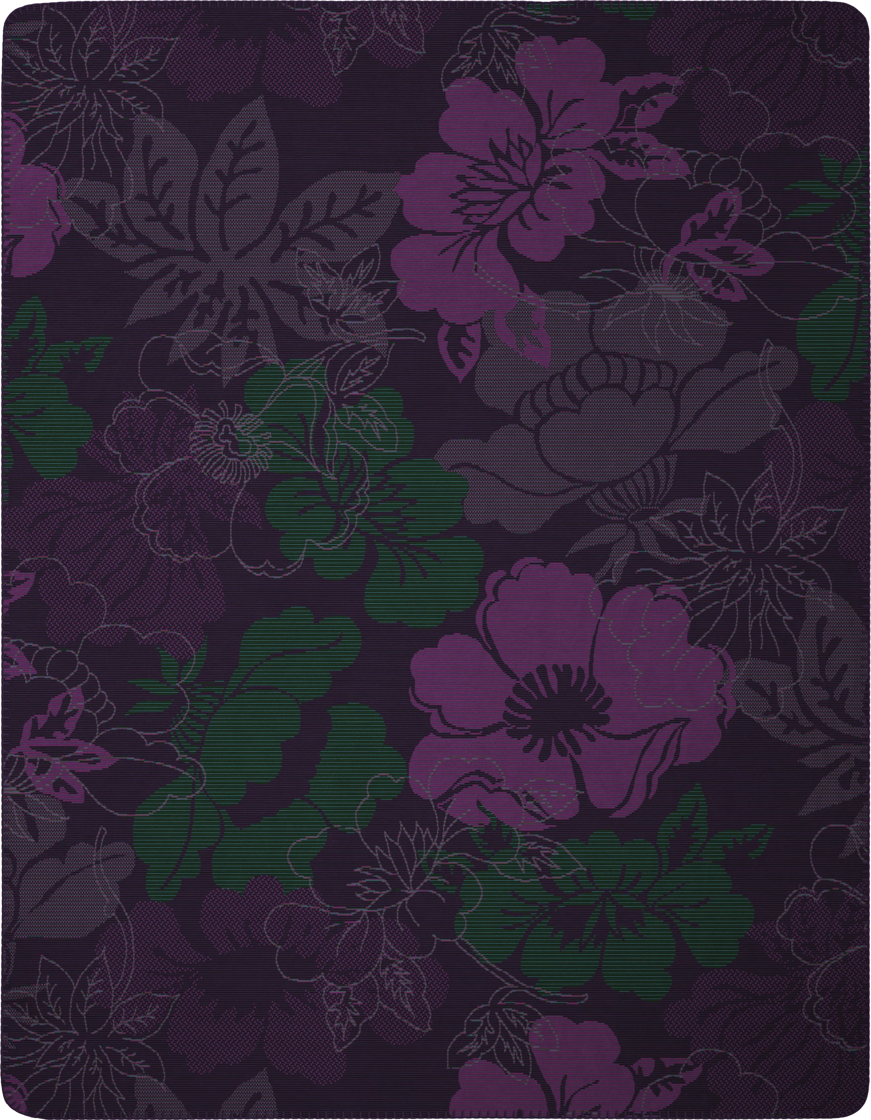 Plaid Caldo Cotone Flower Field Blackberry Soggiorno Borbo
