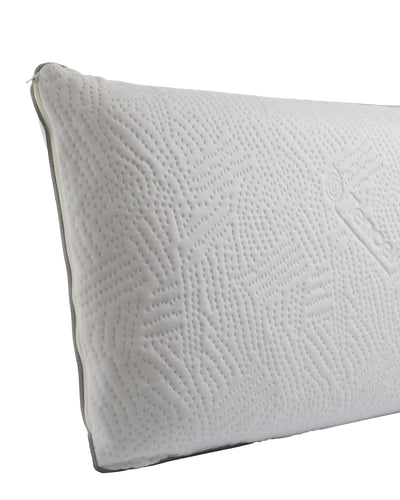 Guanciale in Lattice Natural Latex Materasso Moreali Tessile Casa 12,5 cm Bianco