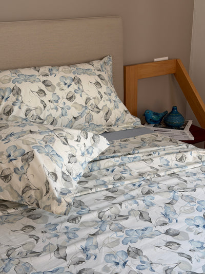 Completo Lenzuola Percalle Stampato VALZER Letto Cotonissimo