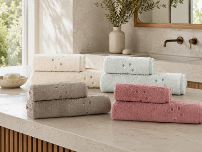 Set Asciugamani Ricamato MILANO Bagno Galizzi
