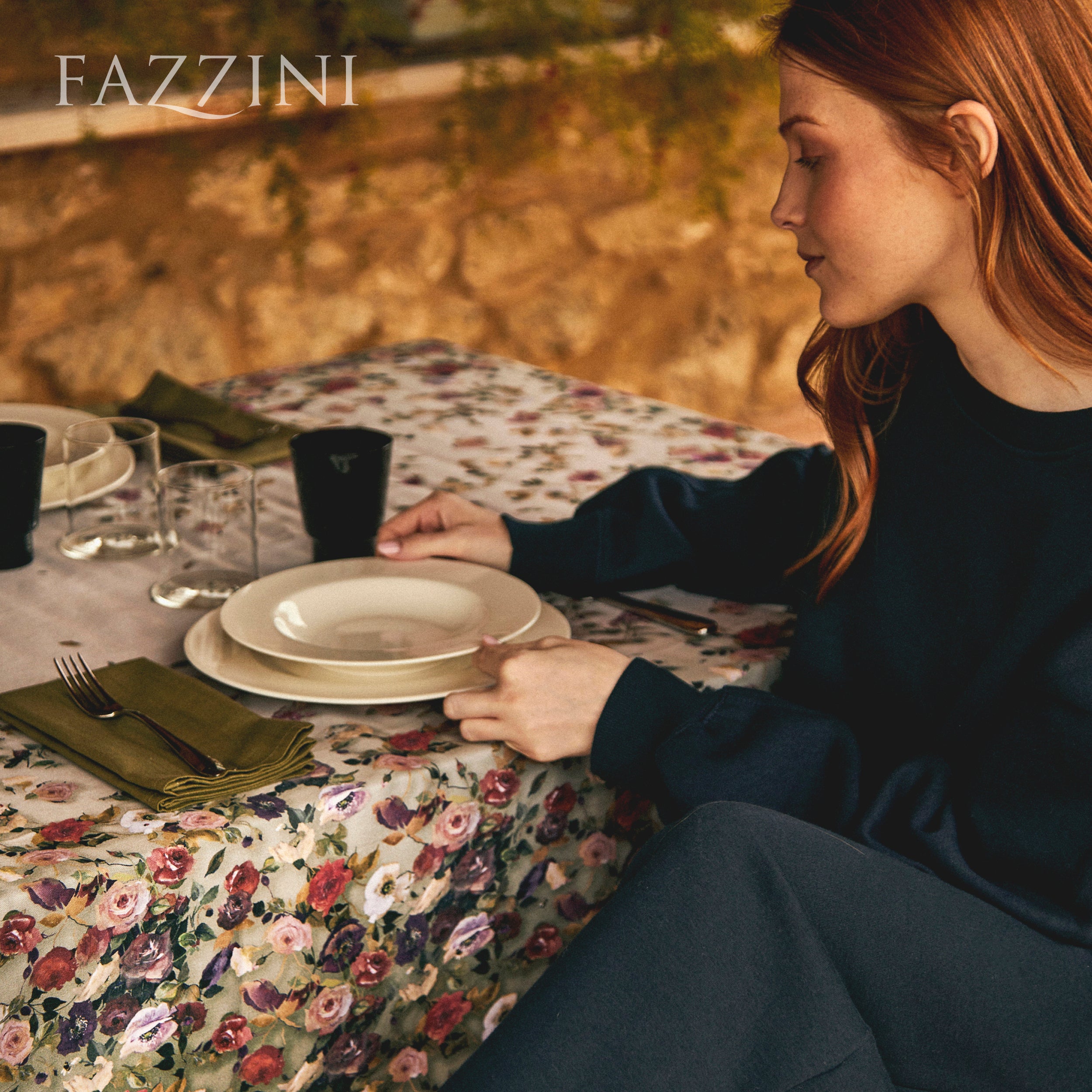 Tovaglia Cotone Stampa Digitale NETTARE Cucina Fazzini