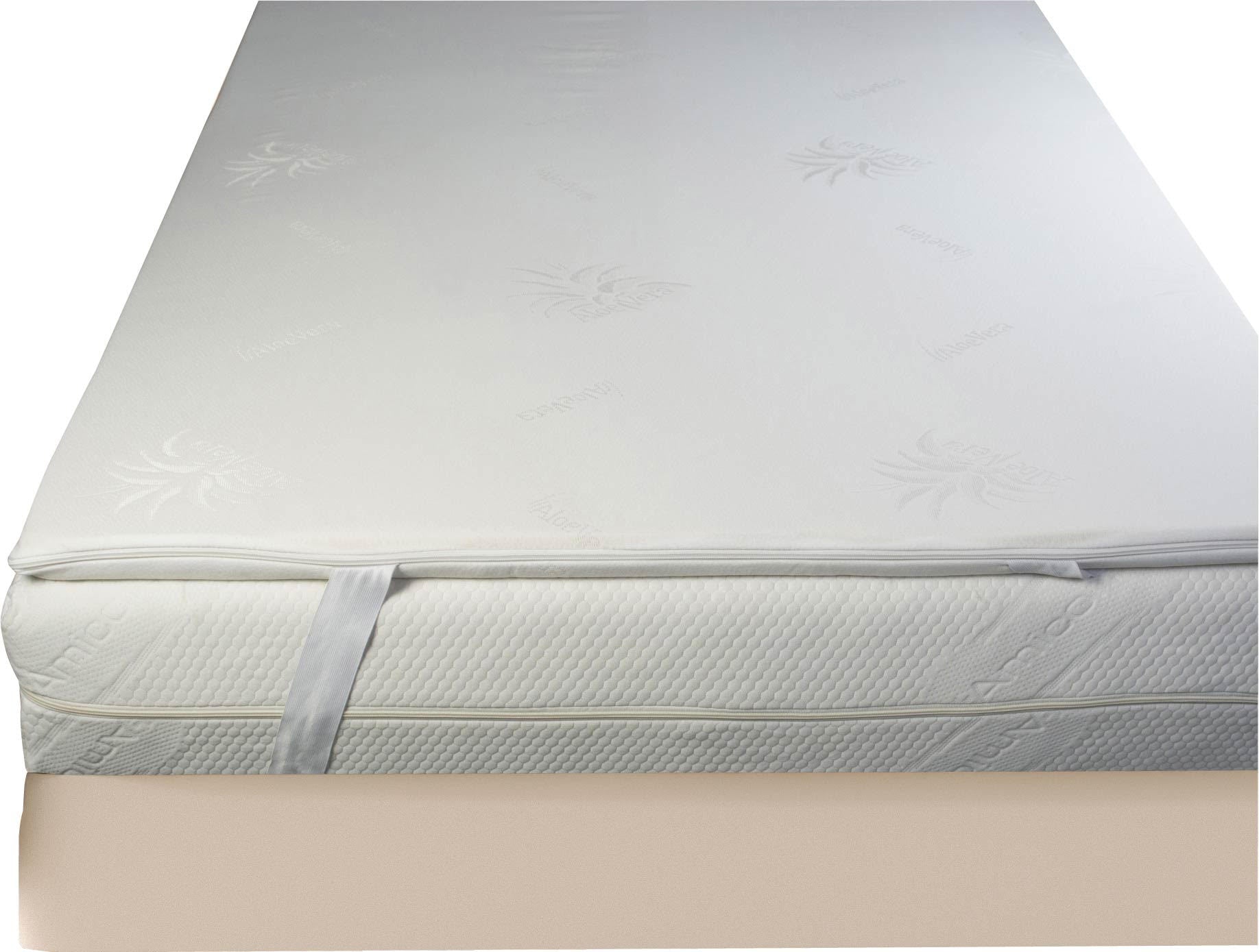 Topper in Memory Comfort Materasso Moreali Tessile Casa Singolo 80 x 190 Bianco