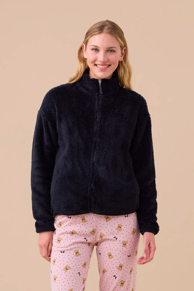 Giacca Orsetto Eco-Pelliccia GE3037 Abbigliamento noidinotte M Nero