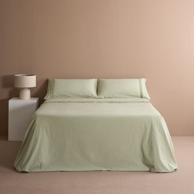 Parure Lenzuola No-Stiro Pizzo DUCALE Letto Moreali Tessile Casa
