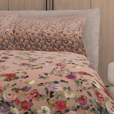 Parure Copripiumino Raso 300 Fili NETTARE Letto Fazzini