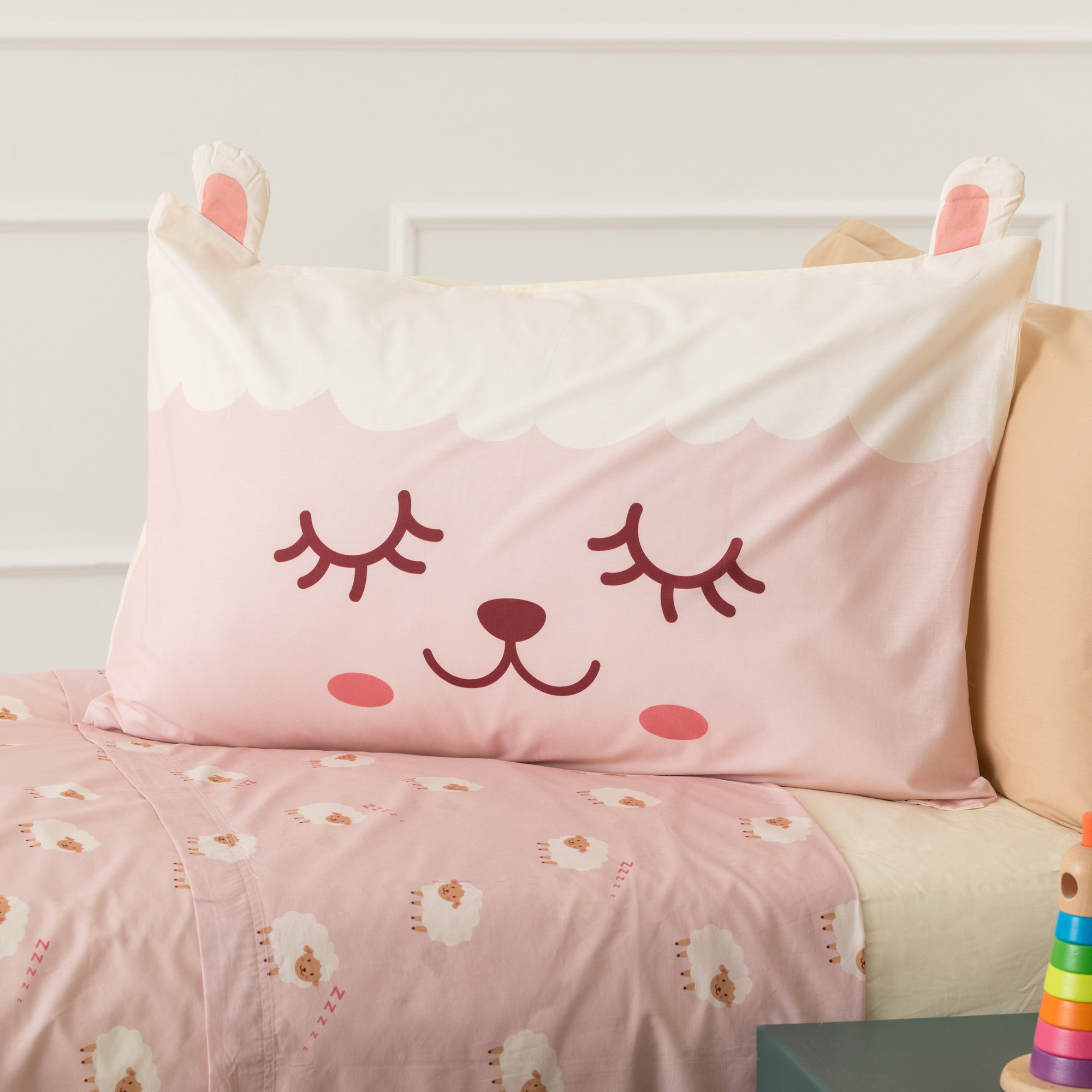 Completo Lenzuola KIDS Percalle Stampato Nina Letto Riviera