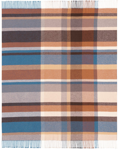 Plaid Sfrangiato Harmony Brown Made in Italy Soggiorno Borbo
