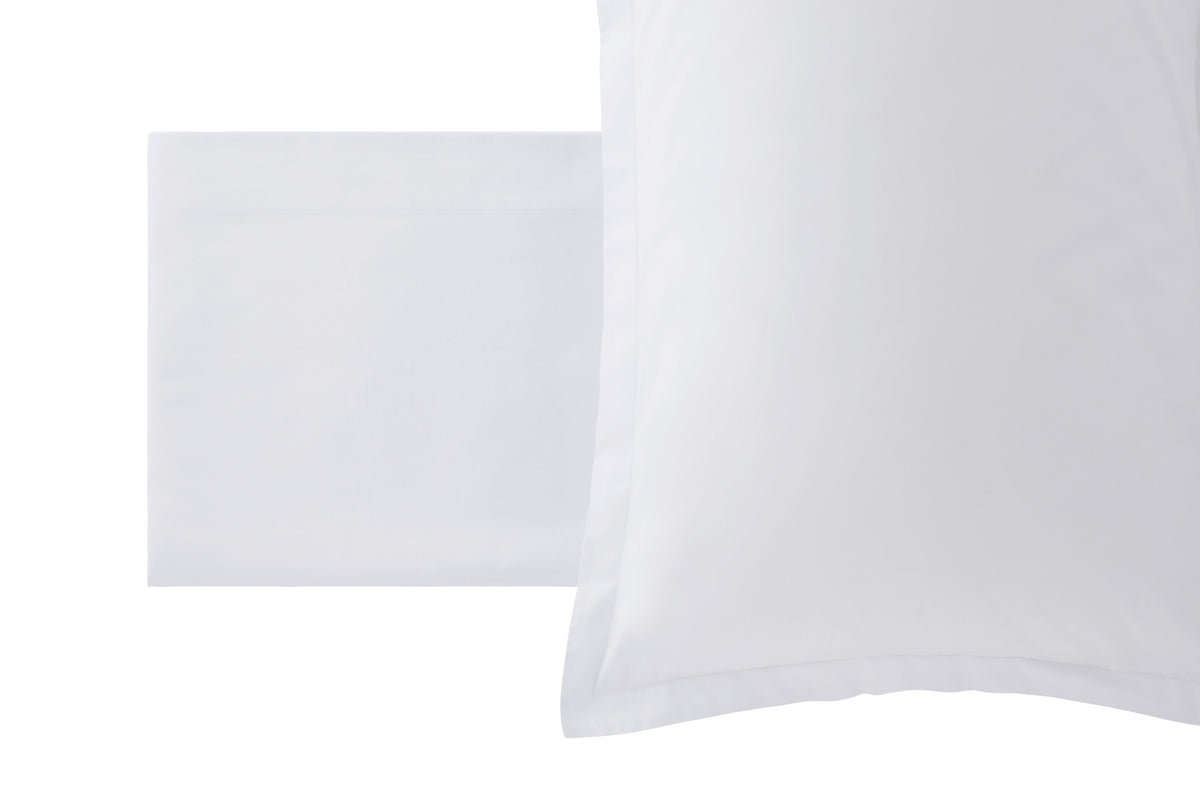 POPUP - Parure Lenzuola Madapolam MINIMAL Letto Moreali Tessile Casa Piazza e Mezzo Bianco