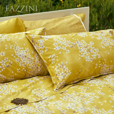 Completo Lenzuola Copriletto Percalle KIMONO Letto Fazzini