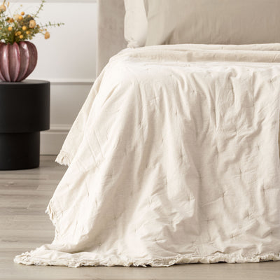 Trapuntino Cotone Stone Washed FERNANDA Letto Riviera