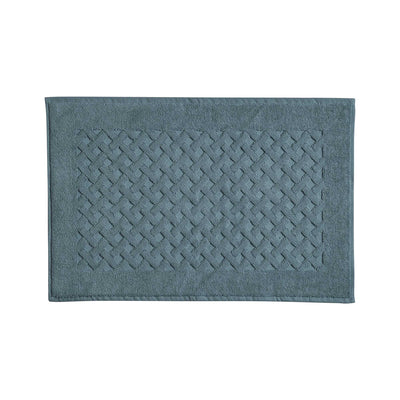 Tappeto Gommato in Spugna Intrecciata CAREZZA Bagno Moreali Tessile Casa 60 x 90 Ottanio