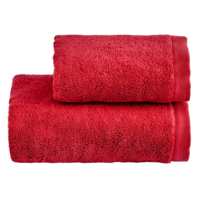 Set Asciugamani Super Soft ABBRACCIO Bagno Moreali Tessile Casa 60 x 100 / 40 x 60 Melograno
