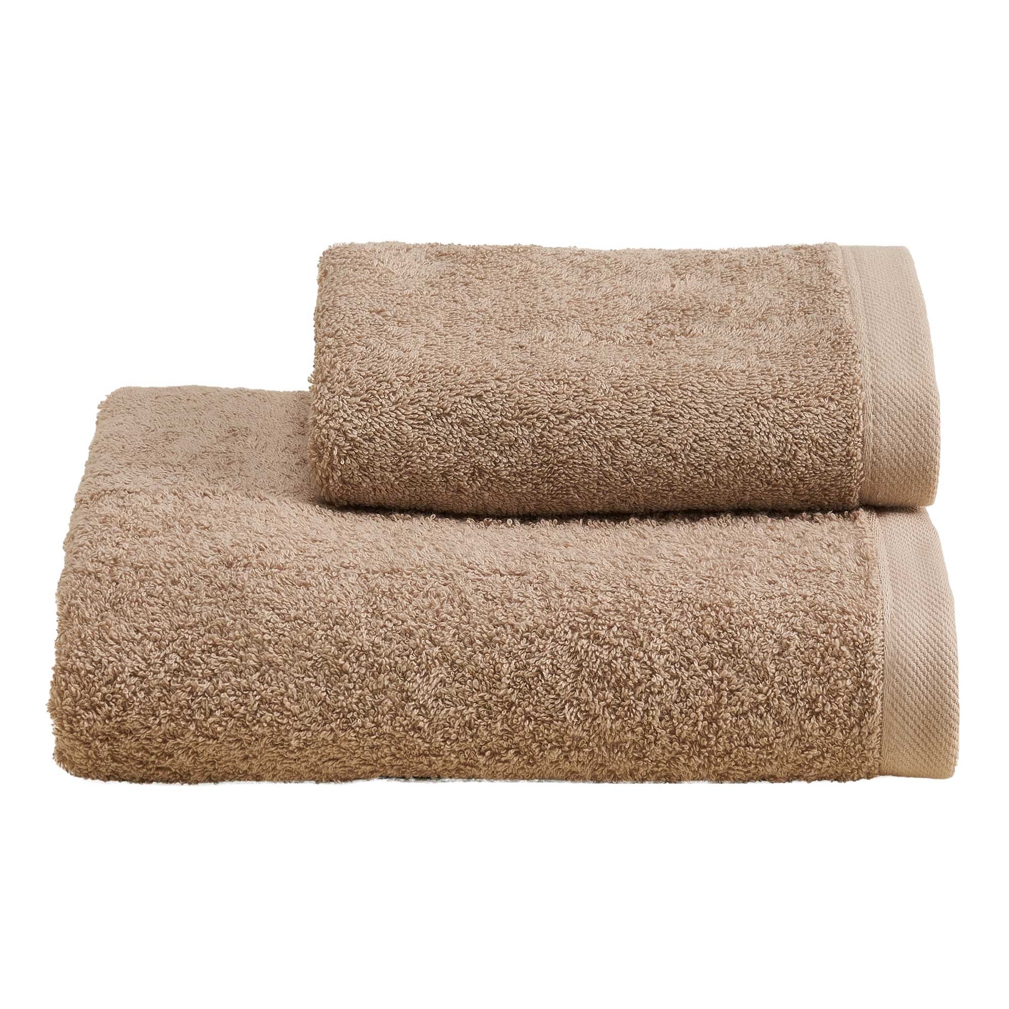 Set Asciugamani Soft CAREZZA Bagno Moreali Tessile Casa 60 x 110 / 40 x 60 Deserto