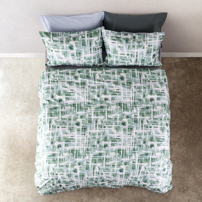 Parure Copripiumino Double Day Dream 2675 Letto Cogal Matrimoniale Verde