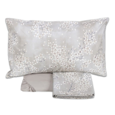 Completo Lenzuola Copriletto Percalle KIMONO Letto Fazzini