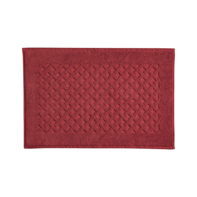 Tappeto Gommato in Spugna Intrecciata CAREZZA Bagno Moreali Tessile Casa 60 x 90 Melograno