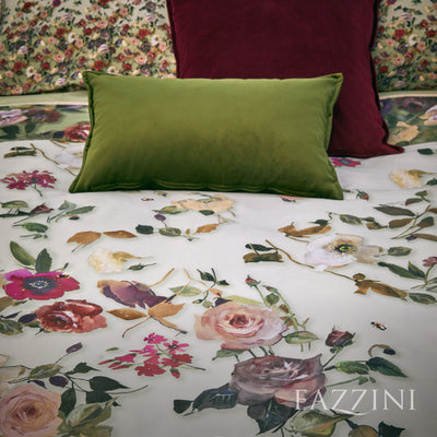 Parure Copripiumino Raso 300 Fili NETTARE Letto Fazzini