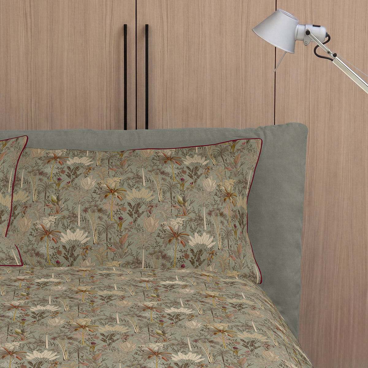 Parure Copripiumino Raso 300 Fili DRAA Letto Fazzini