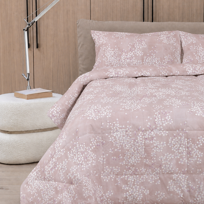 Trapunta Percalle KIMONO Letto Fazzini 270 x 270 Rosa