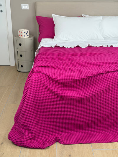 Copriletto Ape Regina Made in Italy Letto Moreali Tessile Casa Matrimoniale 270 x 270 Orchidea