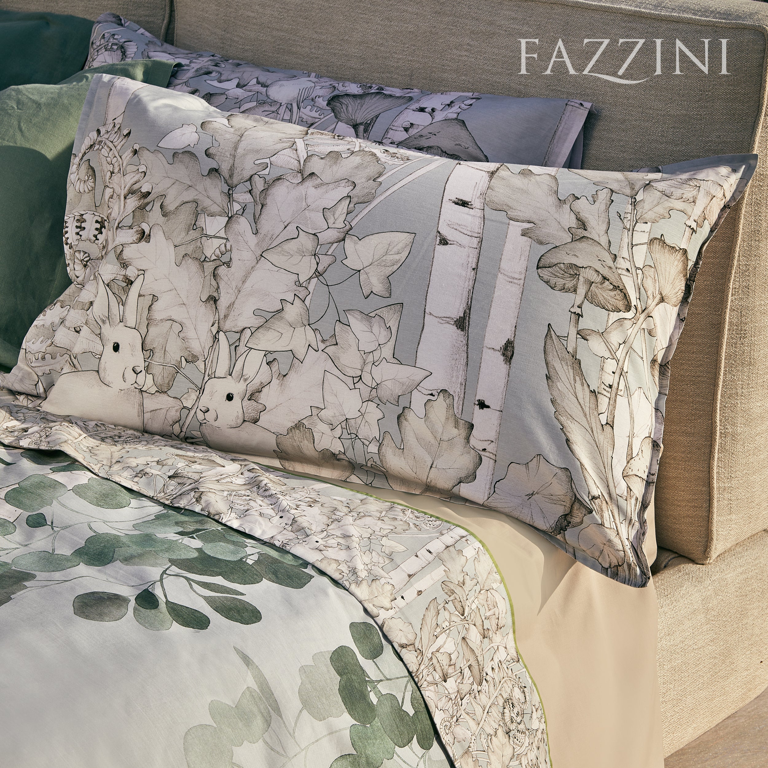 Completo Lenzuola Percalle YAMATO Letto Fazzini